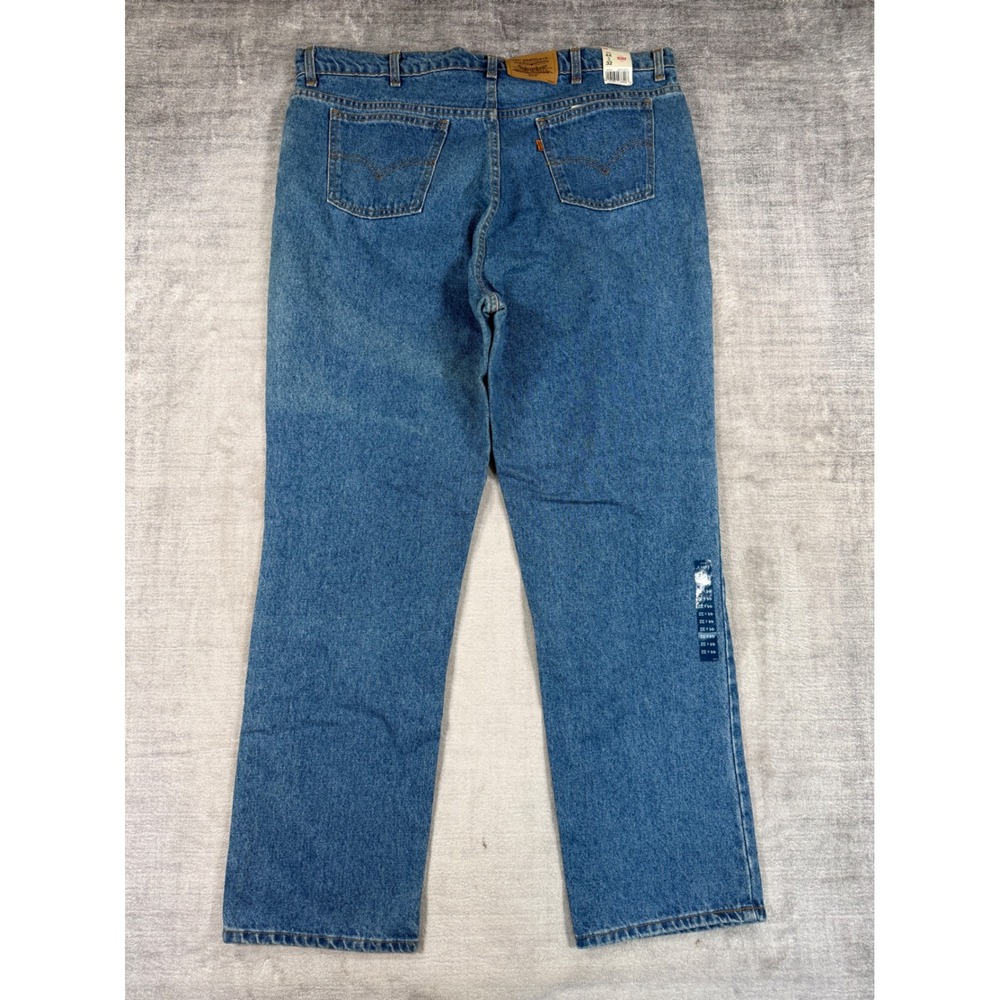 Levis Jeans Mens 44x32 Blue 619 Orange Tab Straight Leg Vintage 90s NWT Denim